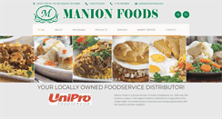 Desktop Screenshot of manionfoods.com