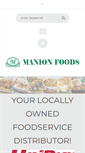 Mobile Screenshot of manionfoods.com
